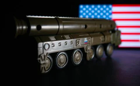 Missile system model Stock Photos