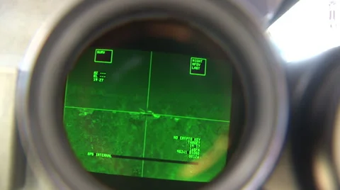 Missile targeting scope 库存影片 37179428