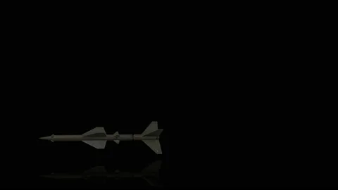 Missile turns on itself animation | Stock Video | Pond5