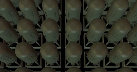 Missiles manufacturing Stock Footage 106122255