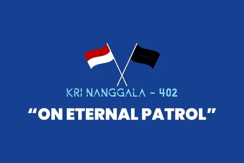 The missing and sub sunk Indonesian submarine KRI Nanggala 402 Ilustración de archivo