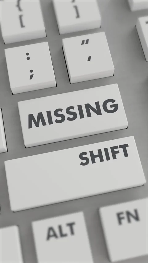 MISSING BUTTON PRESSING ON KEYBOARD Vertical Video Stock Footage 302438944