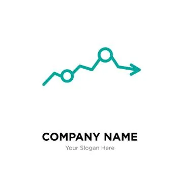 Missing data on analytics company logo design template Stock Illustration