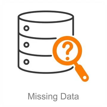 Missing Data 스톡 일러스트
