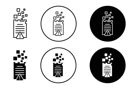 Missing data pattern icon Illustrazione stock