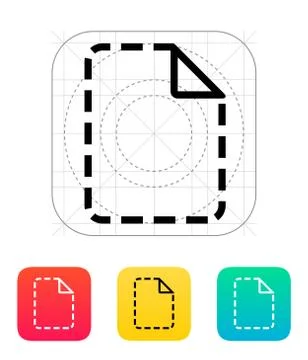 Missing file icon Illustrazione stock