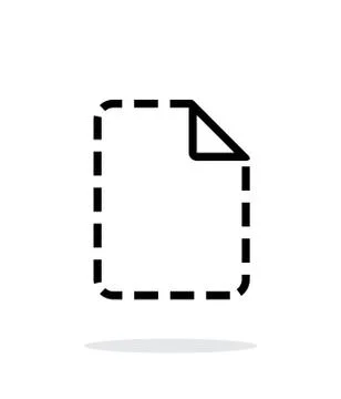 Missing file icon on white background. Stock Illustration