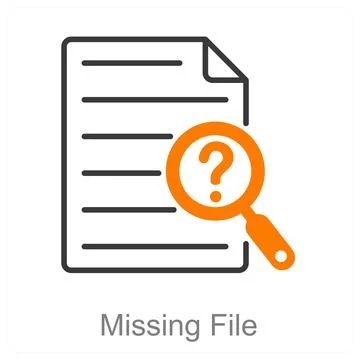 Missing File Stock Illustration