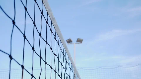 Missing foot volley ball net Video stock 127986226
