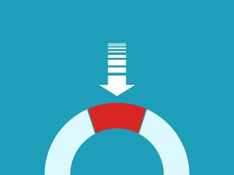 Missing important piece. complete assembly. business concept vector Illustrazione stock