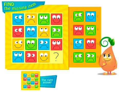 Missing item smile Stock Illustration