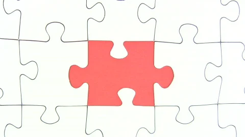 Missing Jigsaw Piece Video stock 119647