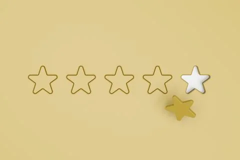 Missing jigsaw star puzzle piece on yellow background, business concept Stock Photos