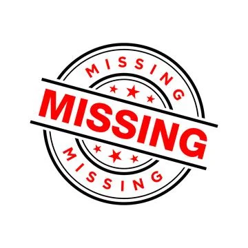 Missing Letter Rubber Stamp Vector Template イラスト素材