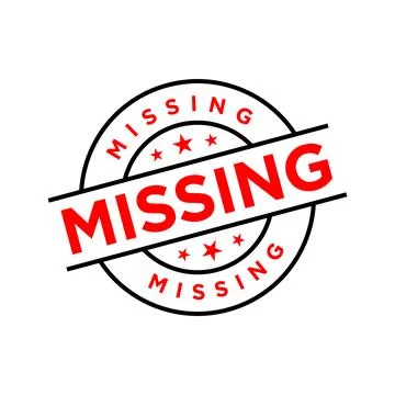 Missing Letter Rubber Stamp Vector Template Stock Illustration