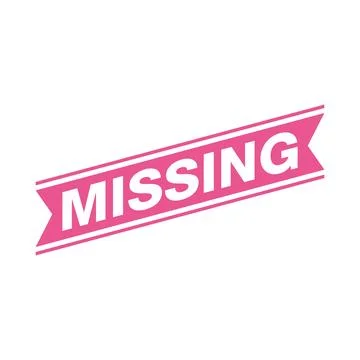 Missing Letter Rubber Stamp Vector Template イラスト素材