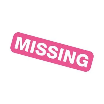 Missing Letter Rubber Stamp Vector Template Stock Illustration