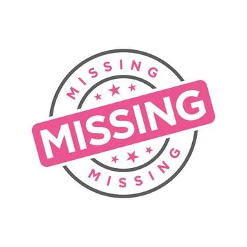 Missing Letter Rubber Stamp Vector Template イラスト素材