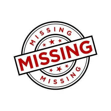 Missing Letter Rubber Stamp Vector Template Stock Illustration
