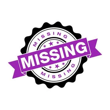Missing Letter Rubber Stamp Vector Template Stock Illustration