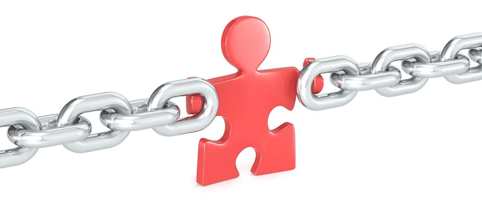 Missing Link. Stock Illustration