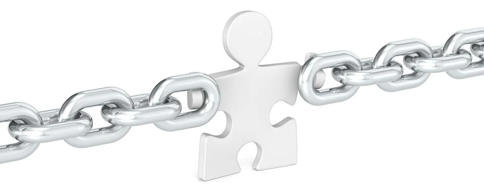 Missing Link. Stock Illustration