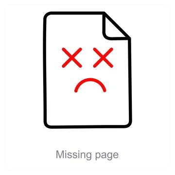 Missing Page Stock Illustration