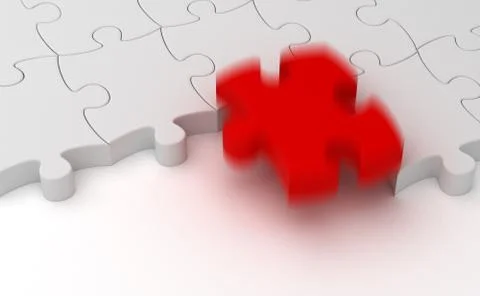 Missing part Stock Illustration