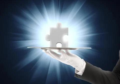 The missing part Stock Illustration