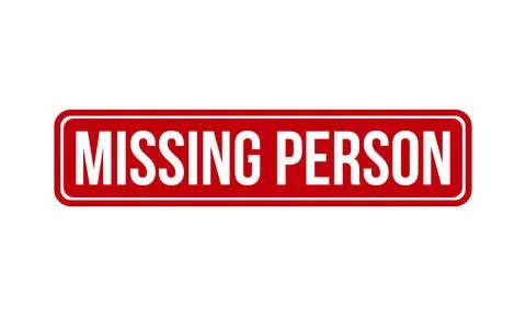 Missing Person Rubber Stamp. Red Missing Person Rubber Grunge Stamp Seal Ve.. Illustrazione stock