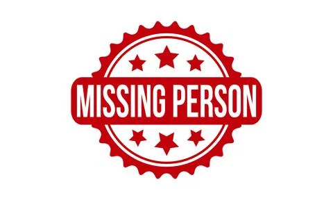 Missing Person Rubber Stamp. Red Missing Person Rubber Grunge Stamp Seal Ve.. Illustrazione stock