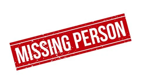 Missing Person Rubber Stamp. Red Missing Person Rubber Grunge Stamp Seal Ve.. Illustrazione stock
