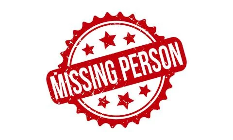 Missing Person Rubber Stamp. Red Missing Person Rubber Grunge Stamp Seal Ve.. Stock Illustration