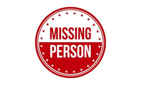 Missing Person Rubber Stamp. Red Missing Person Rubber Grunge Stamp Seal Ve.. イラスト素材