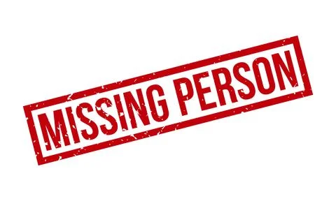 Missing Person Rubber Stamp. Red Missing Person Rubber Grunge Stamp Seal Ve.. Illustrazione stock
