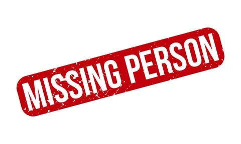 Missing Person Rubber Stamp. Red Missing Person Rubber Grunge Stamp Seal Ve.. Illustrazione stock
