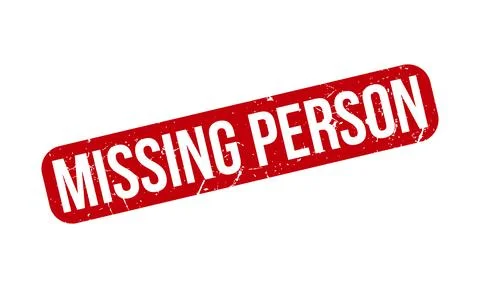 Missing Person Rubber Stamp. Red Missing Person Rubber Grunge Stamp Seal Ve.. 스톡 일러스트