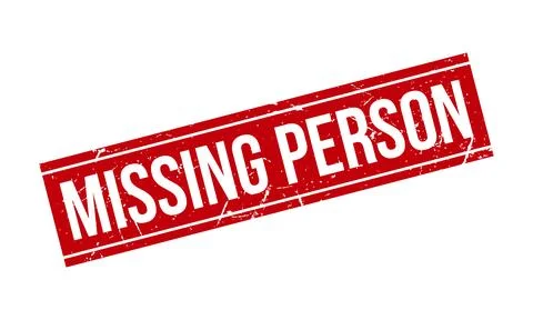 Missing Person Rubber Stamp. Red Missing Person Rubber Grunge Stamp Seal Ve.. Illustrazione stock