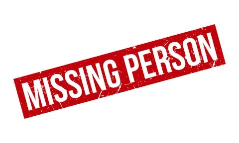 Missing Person Rubber Stamp. Red Missing Person Rubber Grunge Stamp Seal Ve.. イラスト素材