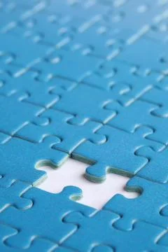Missing piece concept problem solution Foto stock