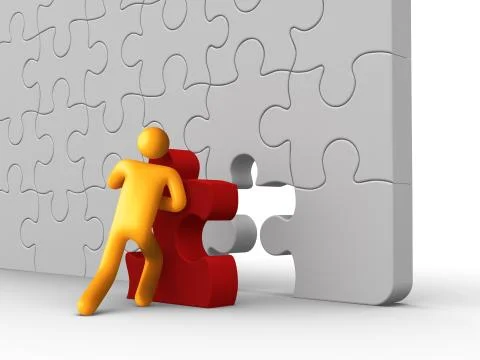 Missing piece Stock Illustration