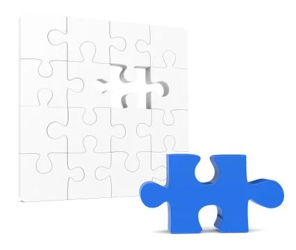 Missing Piece Stock Illustration