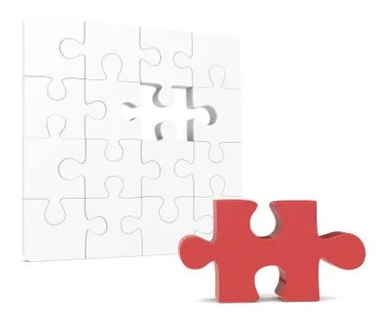 Missing Piece Stock Illustration