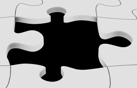 Missing Puzzle Piece Stock Illustration