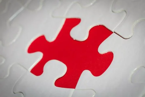 Missing puzzle piece Stock Photos