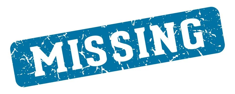 Missing rectangular sign. missing stamp Stock Illustration