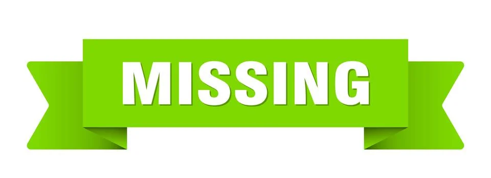 Missing ribbon isolated on transparent background. missing ribbon Stock Illustration