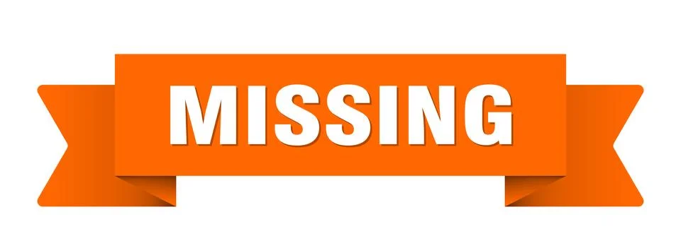 Missing ribbon isolated on transparent background. missing ribbon Stock Illustration