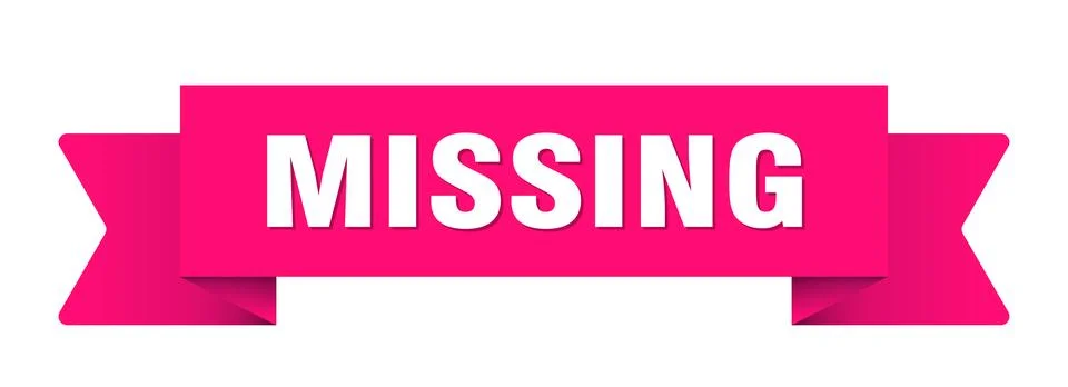 Missing ribbon isolated on transparent background. missing ribbon Stock Illustration