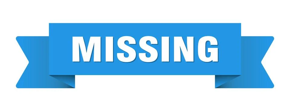 Missing ribbon isolated on transparent background. missing ribbon Stock Illustration